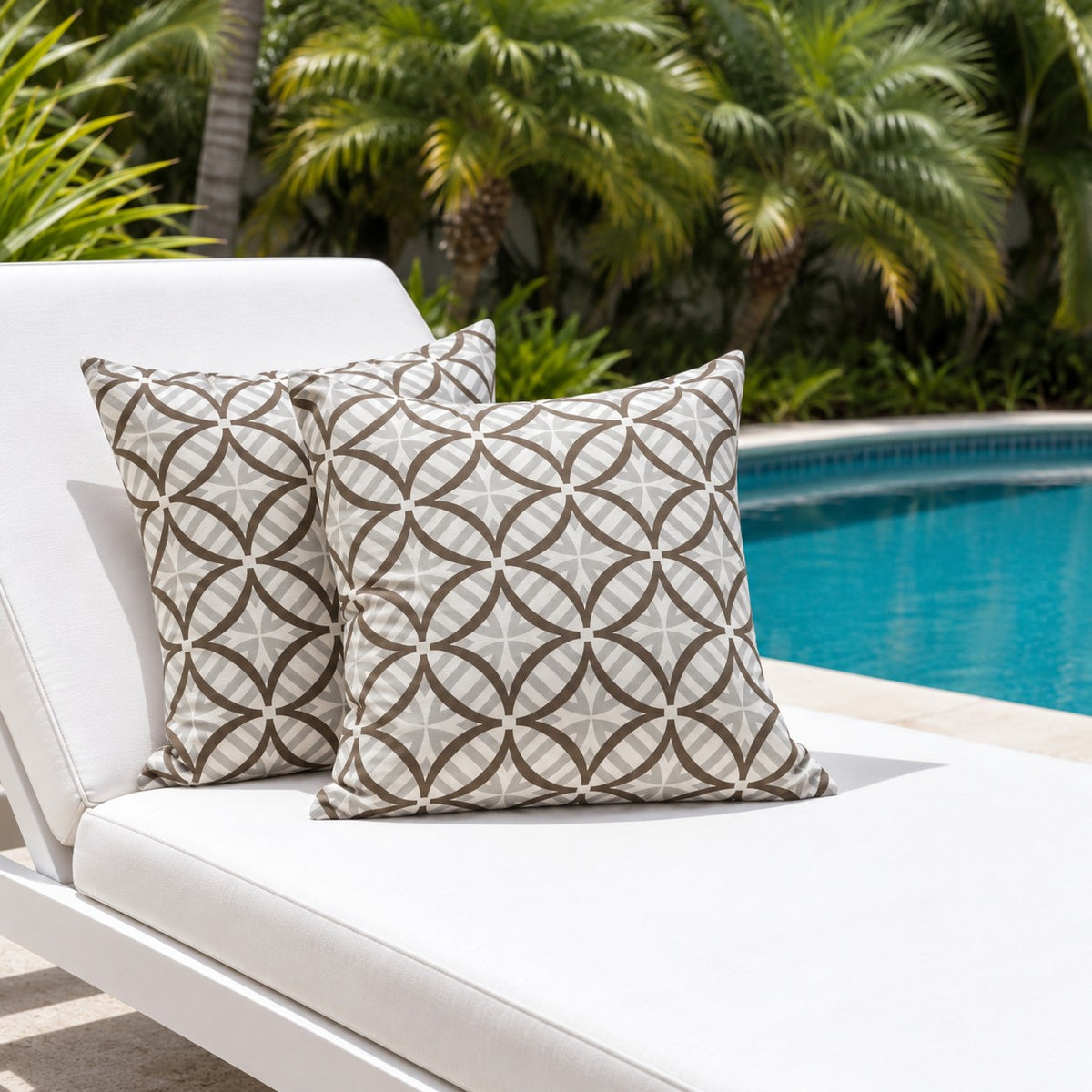Coolum Outdoor Cushion - Stone