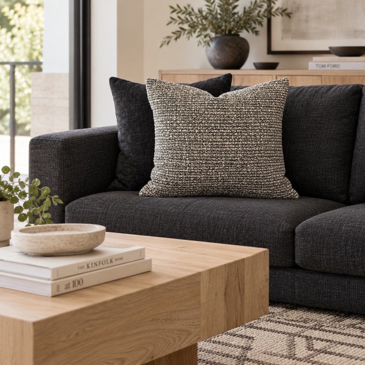 Quadrant Cushion - Gunmetal