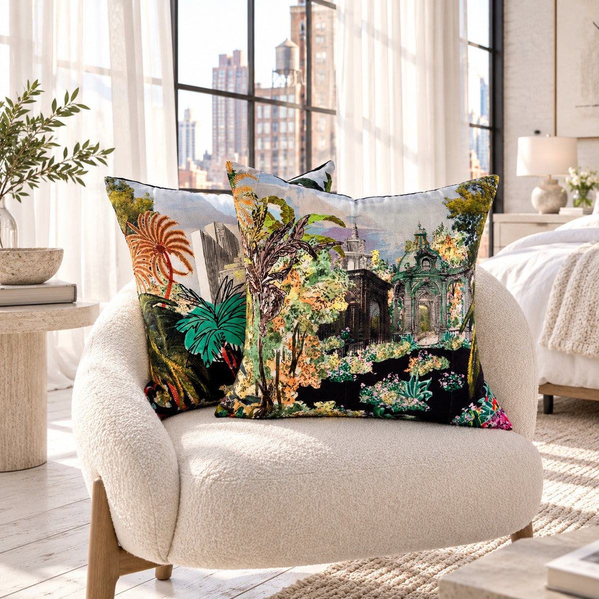 Bagatelle Cushion - Reglisse (Sold as a Pair)