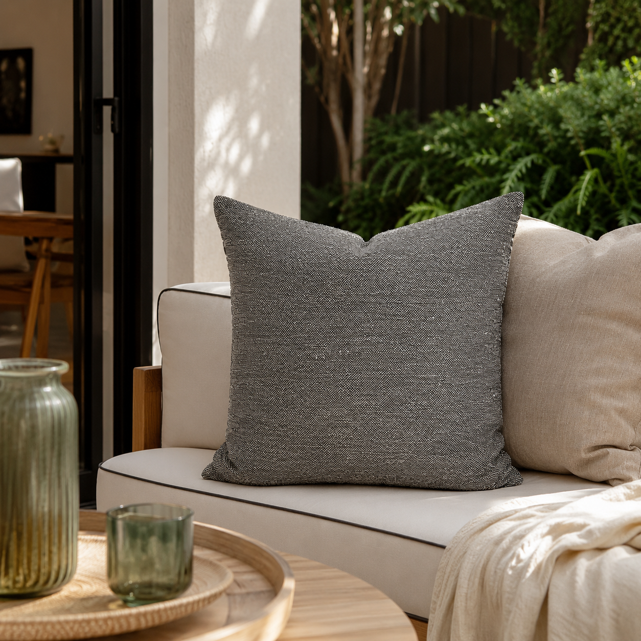 Nassau Outdoor Cushion - Carbon