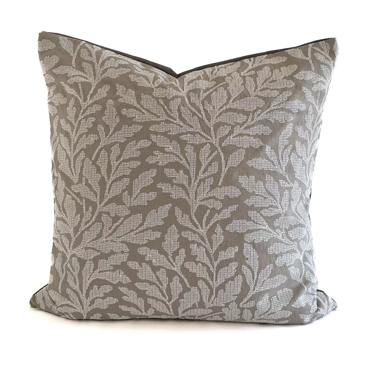 Kelso Embroidery Cushion - Cobblestone