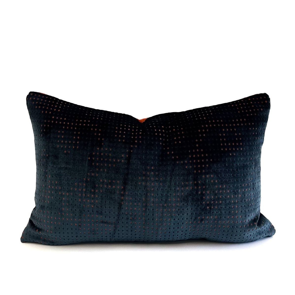 Nikki Lumbar Cushion - Pétrole Orangé