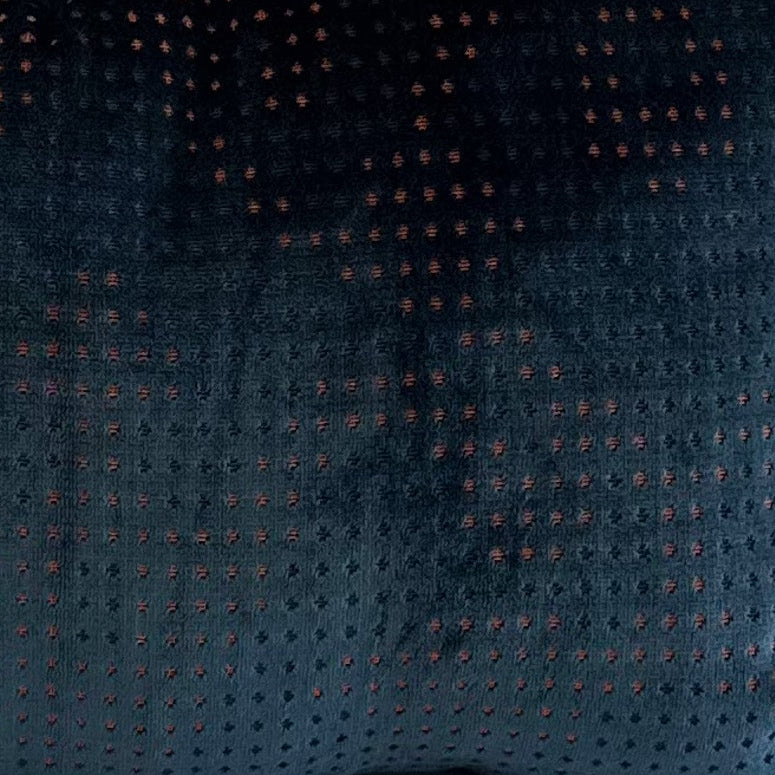 Closeup of patterned and textured fabric 