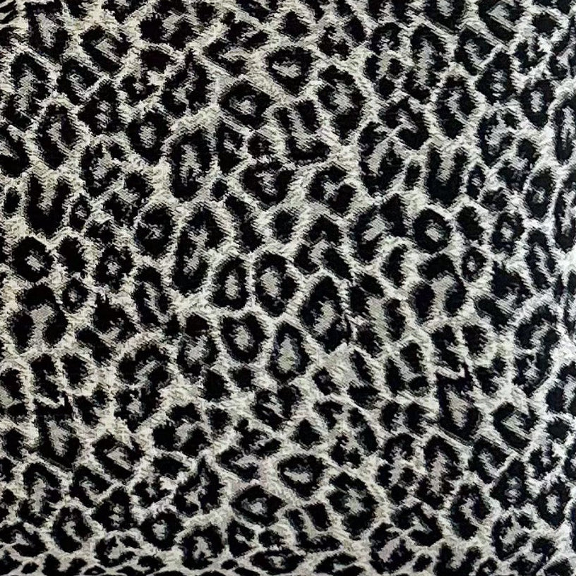 Closeup of Tibet Leopard print on outdoor cushion   