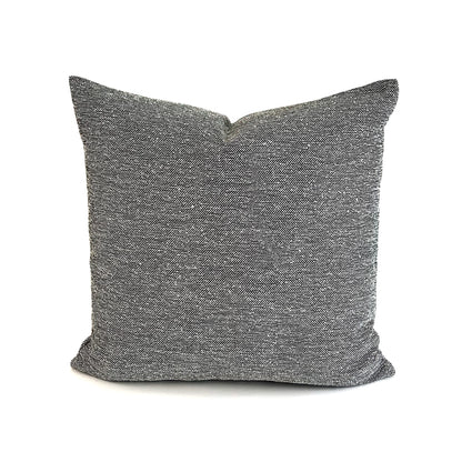 Gray textured outdoor cushion on a white background