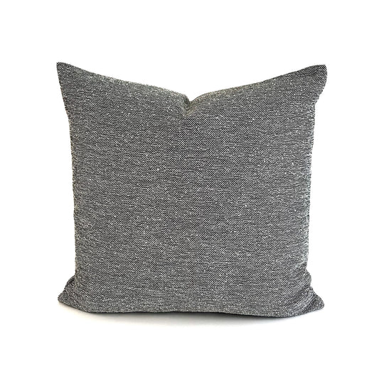 Gray textured outdoor cushion on a white background