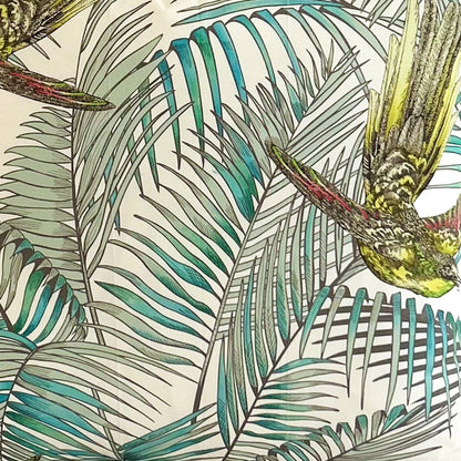 Sunbird Cushion - Jade, Lemon (2 Pattern Variations)
