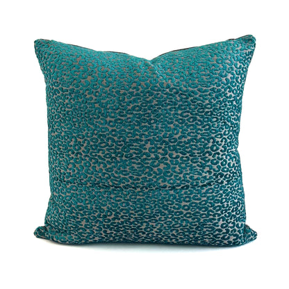Cheetah Cushion - Teal