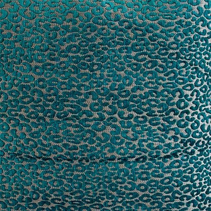 Teal Cheeta patterned fabric