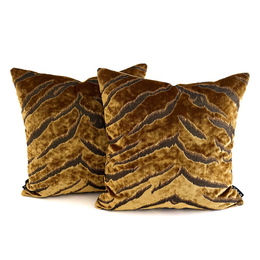 Bengal Tiger Cushion - Gold