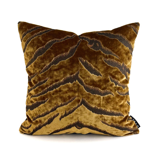 Bengal Tiger Cushion - Gold