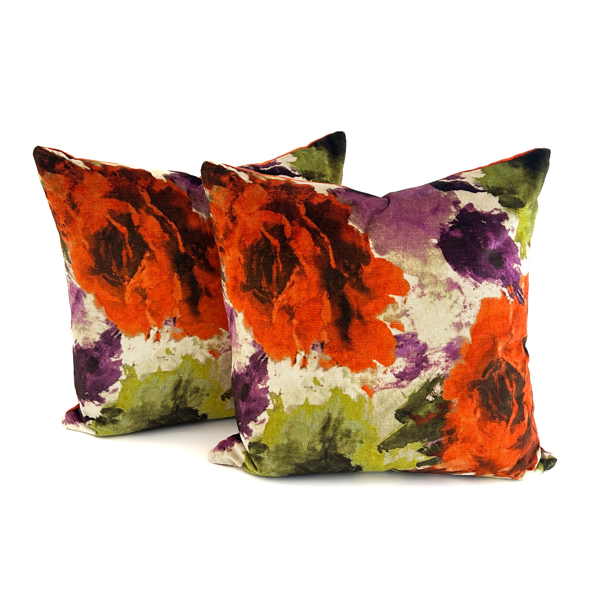 Jazzy Flower Cushion - Russett
