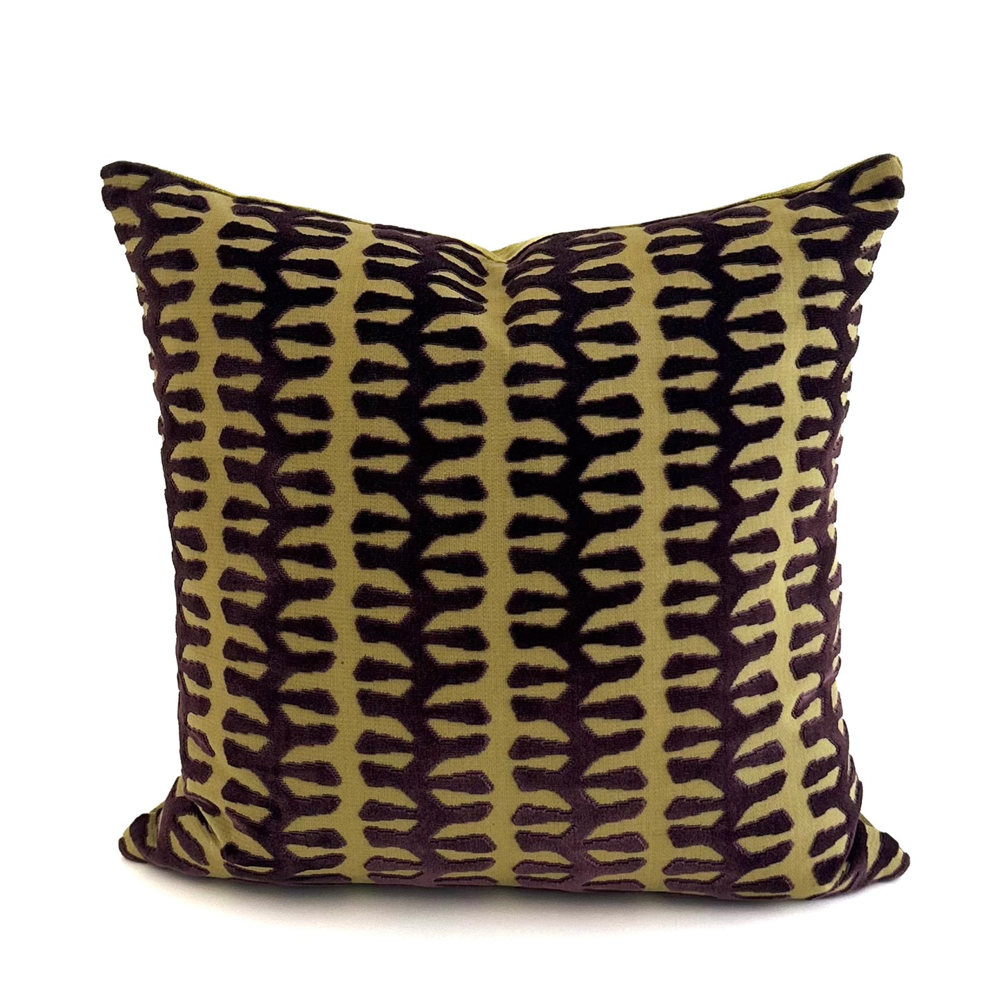 Verdi Cushion - Aubergine, Moss