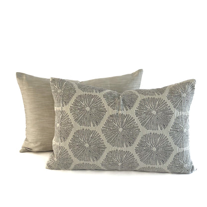 Sea Urchin Lumbar Cushion - Silver