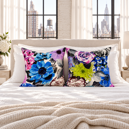Oriana Euro Cushion - Crocus (4 Pattern Variations)